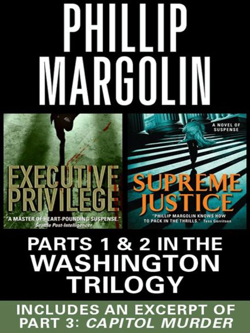 Title details for The Washington Trilogy by Phillip Margolin - Available